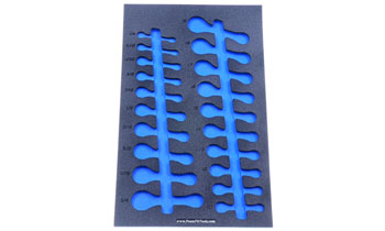 Foam Organizer for 20 Icon Stubby Combination Wrenches