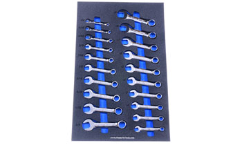 Foam Tool Organizer for 20 Icon Stubby Combination Wrenches