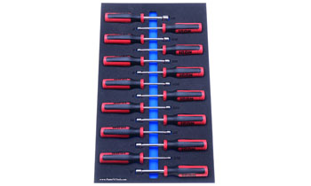 Foam Tool Organizer for 14 Icon Nut Drivers