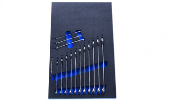Foam Tool Organizer for 14 Icon Metric Combination Wrenches