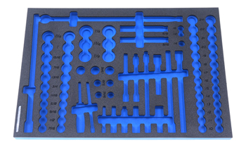 Foam Organizer for 56 Quinn Impact Sockets with 11 Spark Plug Sockets and 16 Drive Tools