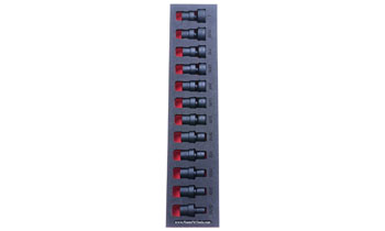 Foam Tool Organizer for 12 Icon 3/8-Drive Inch Impact Swivel Sockets